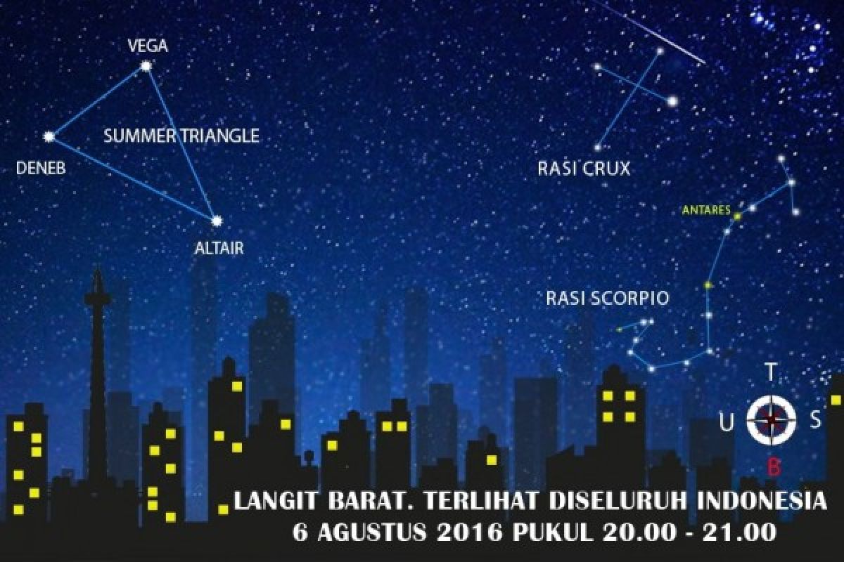 Lampu pusat kota Jakarta tetap terang di #MalamLangitGelap