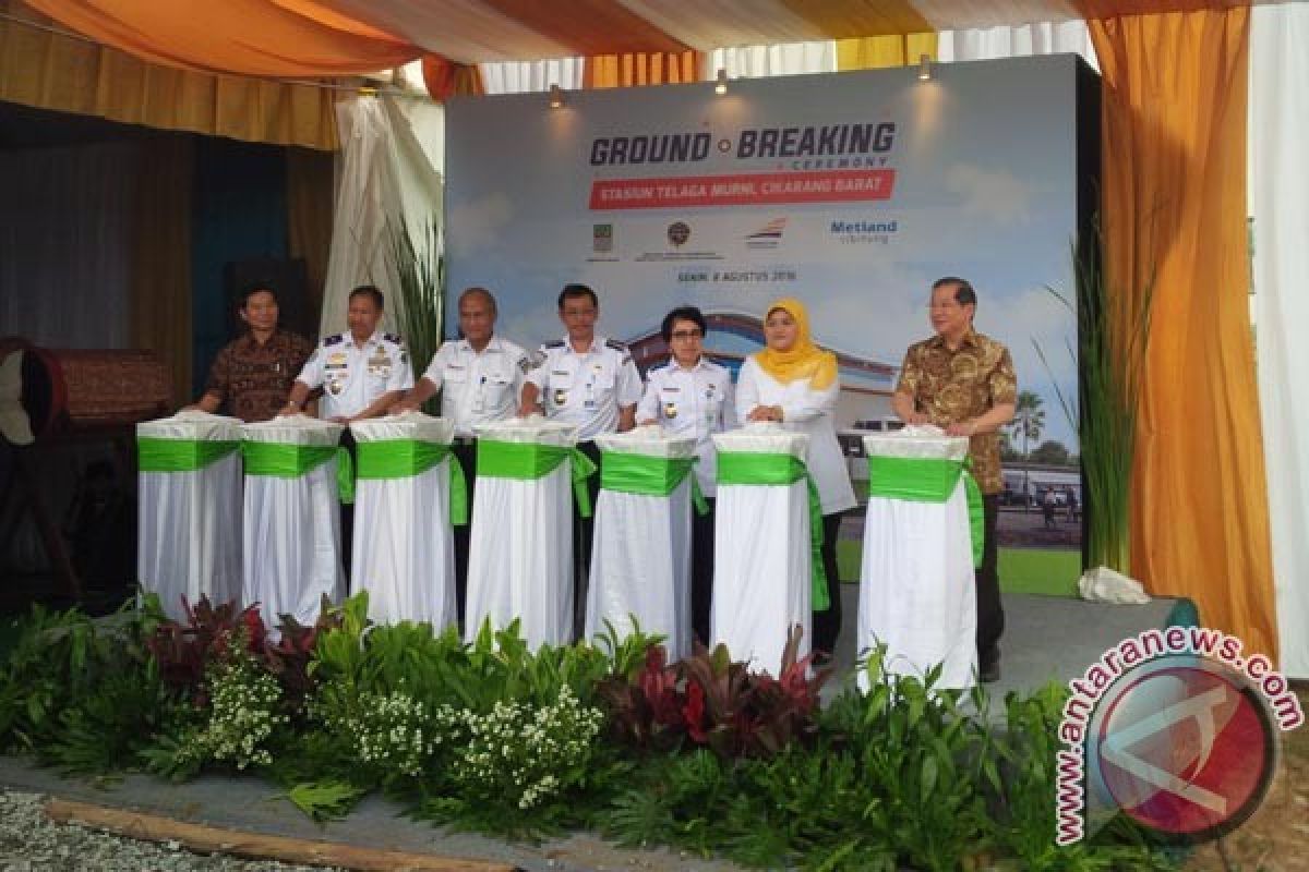 KAI Resmikan Pemancangan Tiang Pembangunan Stasiun Telagamurni