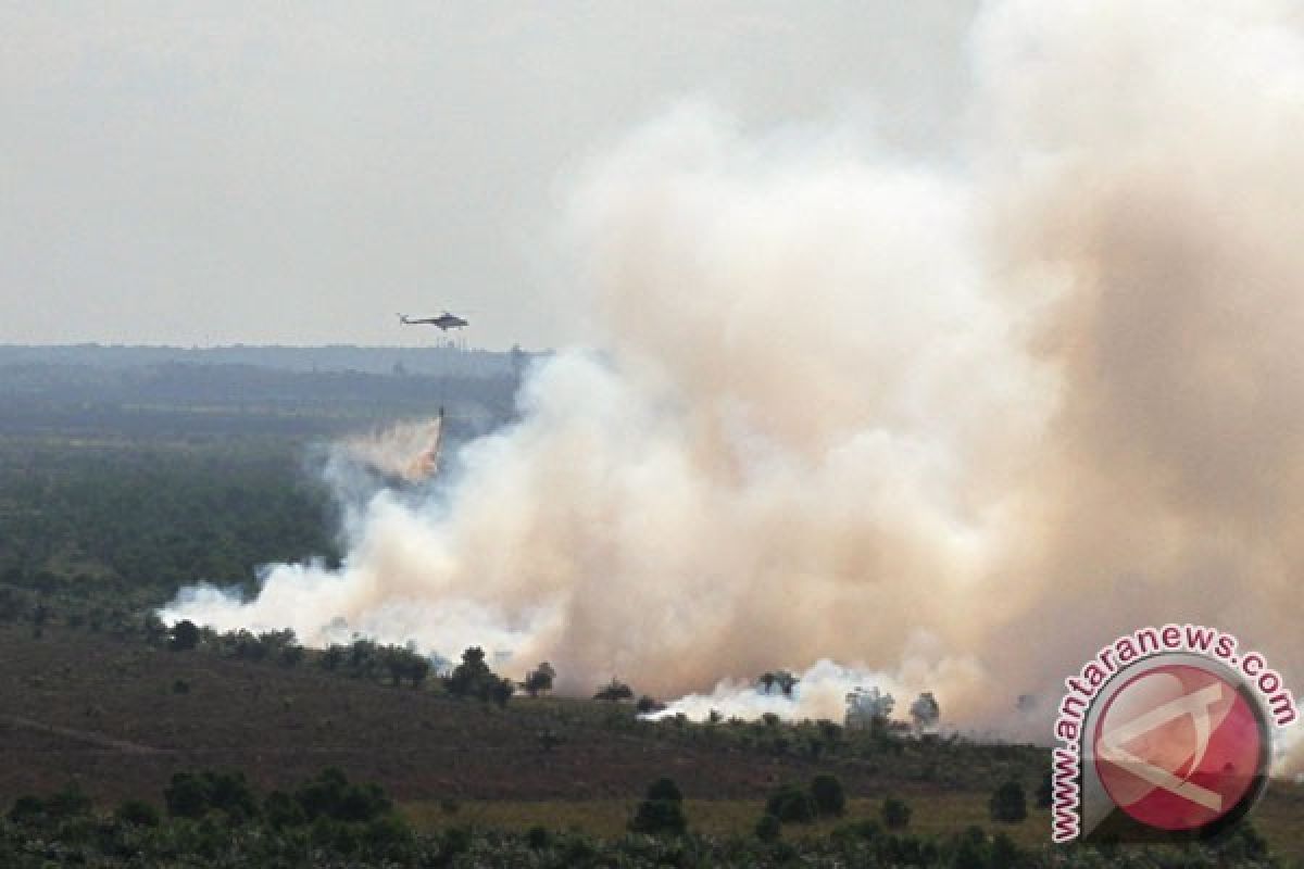 Dua Helikopter Pengebom Air Penanggulangan Kebakaran tidak Beroperasi
