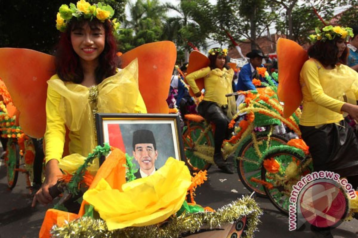 2000 anak-anak PAUD-TK Jayapura pawai karnaval HUT Kemerdekaan