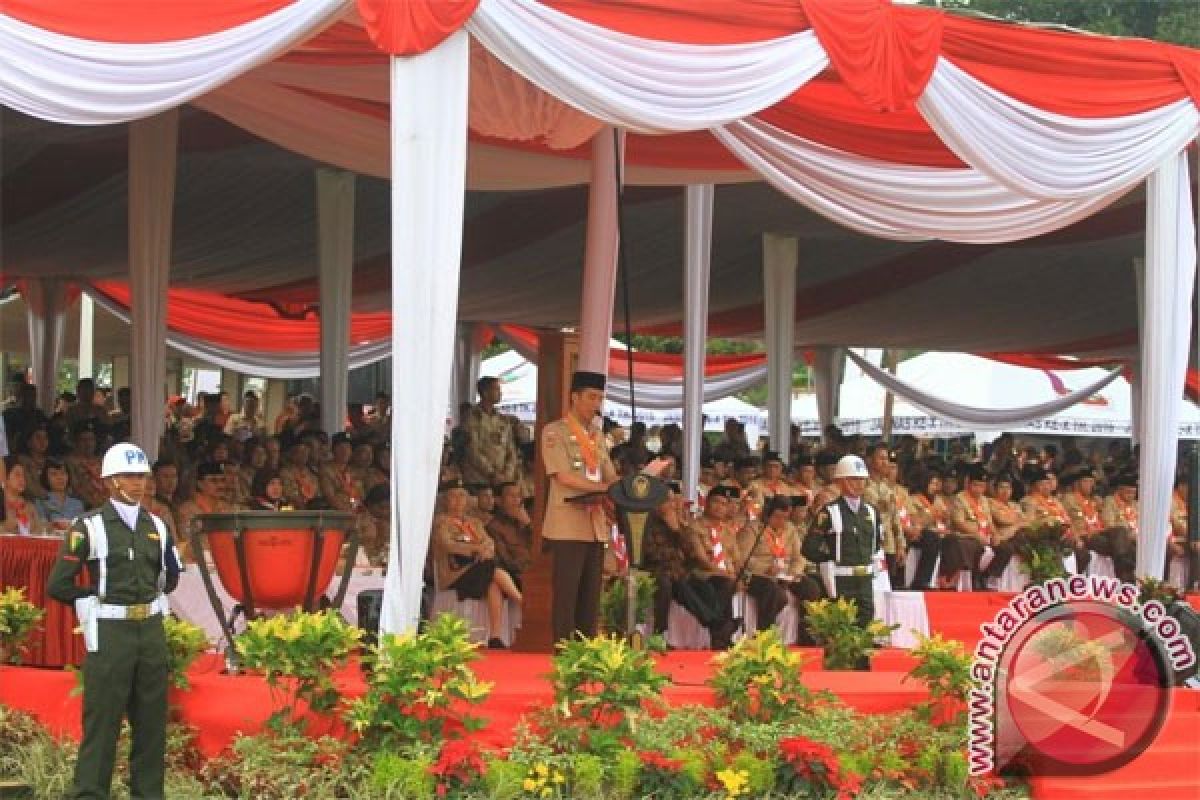 Presiden Jokowi sampaikan ucapan selamat Hari Pramuka