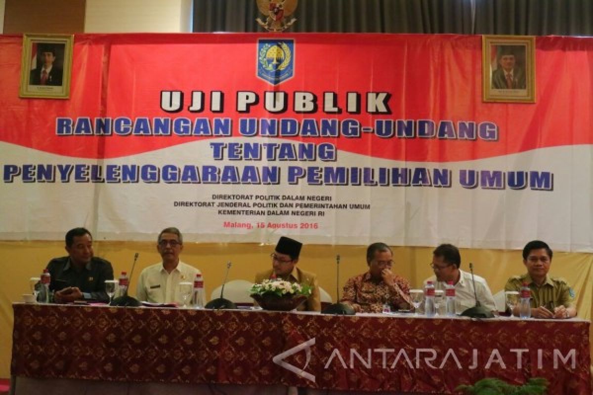 Kemendagri Uji Publik RUU Pemilu di Malang