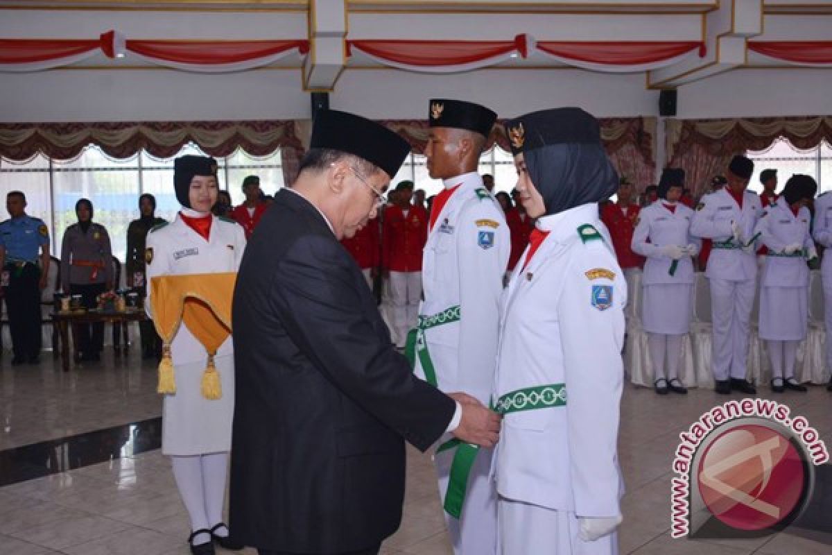 32 Anggota Paskibra HSS Dikukuhkan