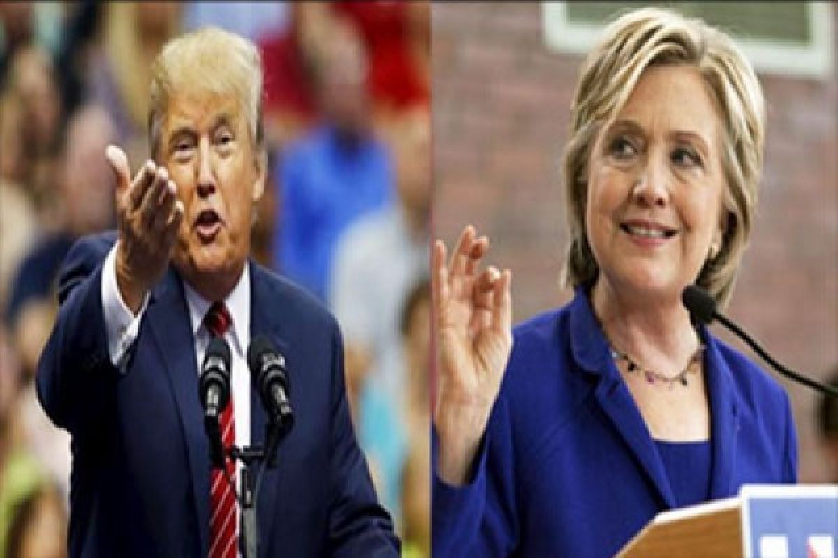 Hillary Clinton Ungguli Donald Trump Enam Poin dalam Jajak Pendapat