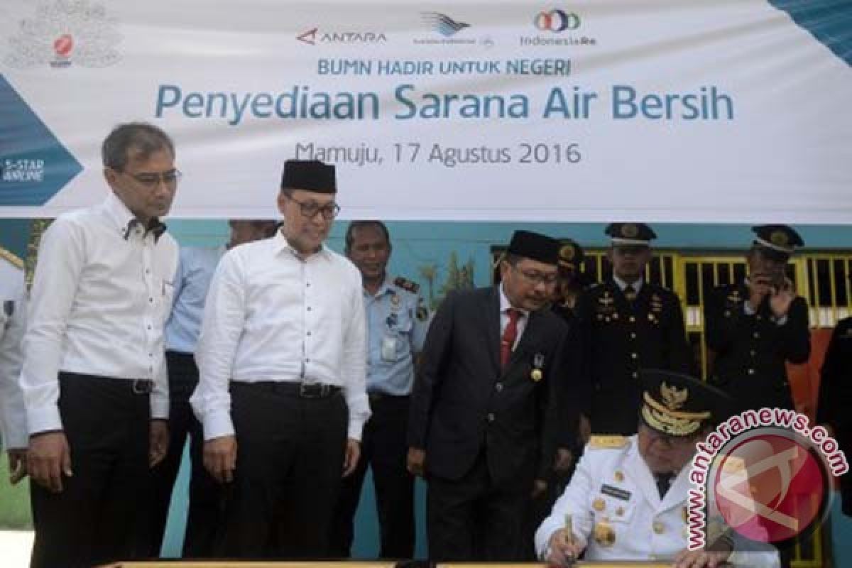 Tiga dirut resmikan air bersih Rutan Mamuju 