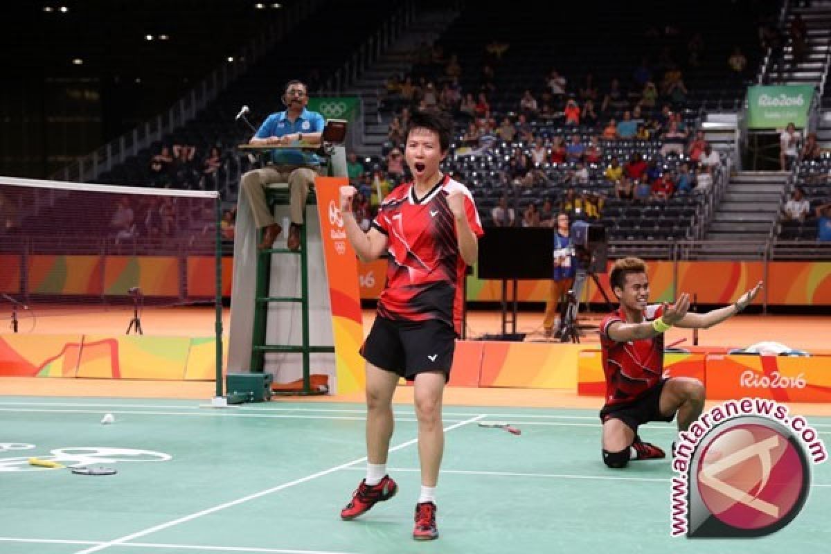 Tontowi/Liliyana bertarung 71 menit untuk lolos perempat final Denmark