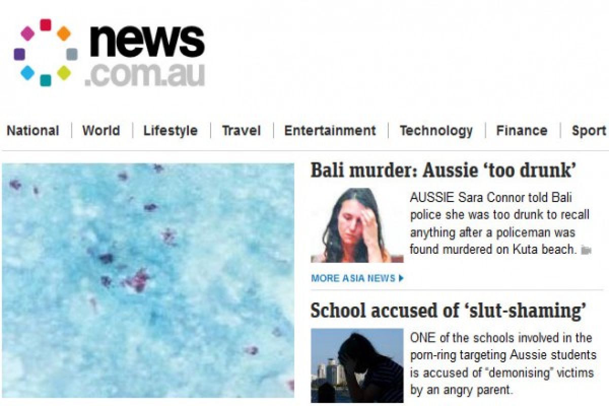 Media Australia beritakan Sara Connor terkait kematian polisi Bali