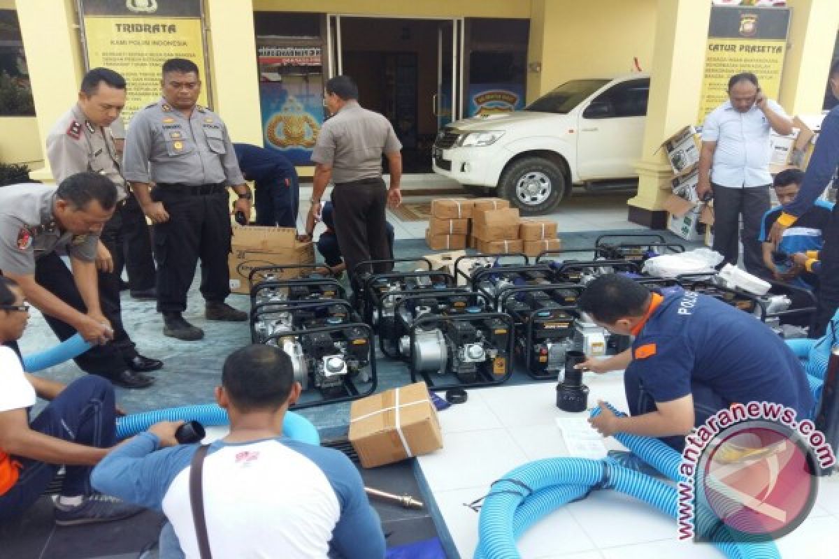 Polres Ketapang Dapat Bantuan 15 Unit Pompa