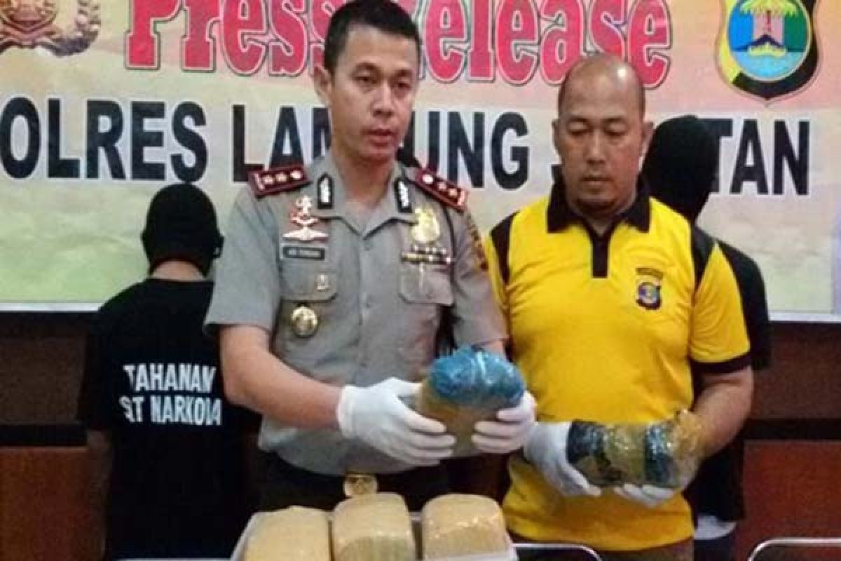 Polres Lampung Selatan gagalkan penyelundupan sabu-sabu 