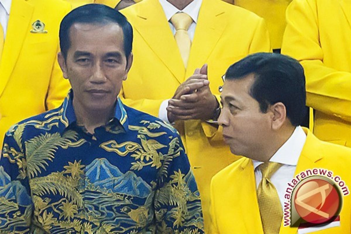 Setya Novanto tegaskan Golkar total dukung Jokowi