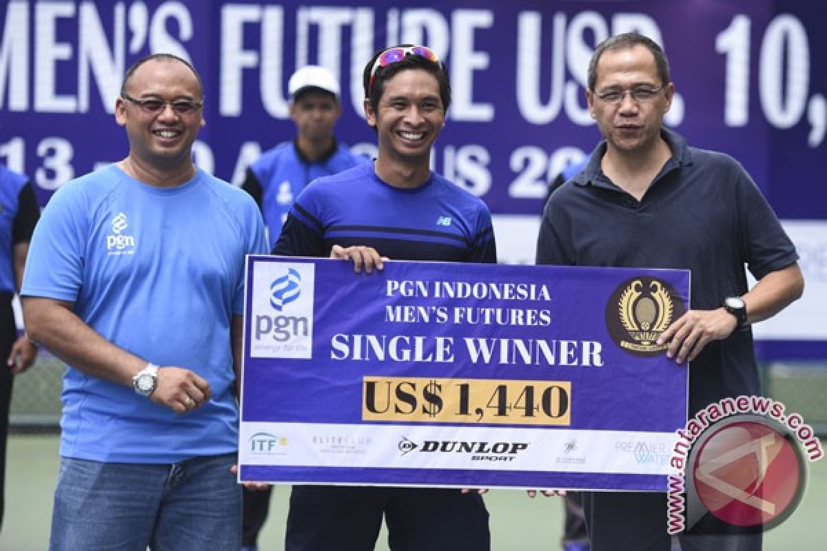 Christopher Rungkat juarai PGN ITF Jakarta 2016