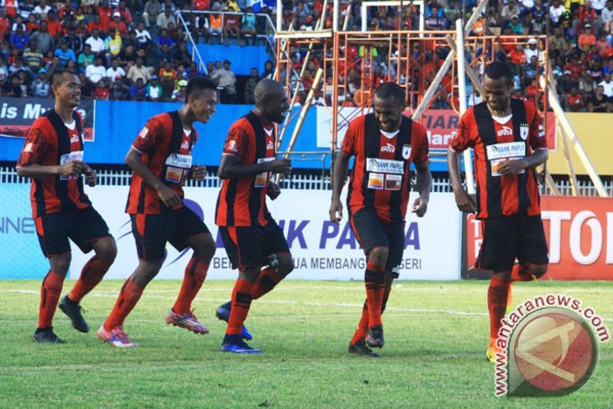 Gol Boaz tegaskan kemenangan 3-0 Persipura atas Gresik United