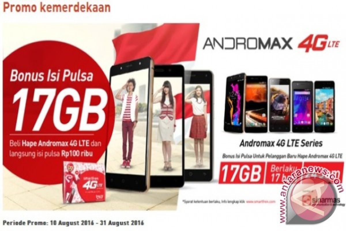 Smartfren Hadirkan Bonus Kuota Isi Pulsa 17 GB