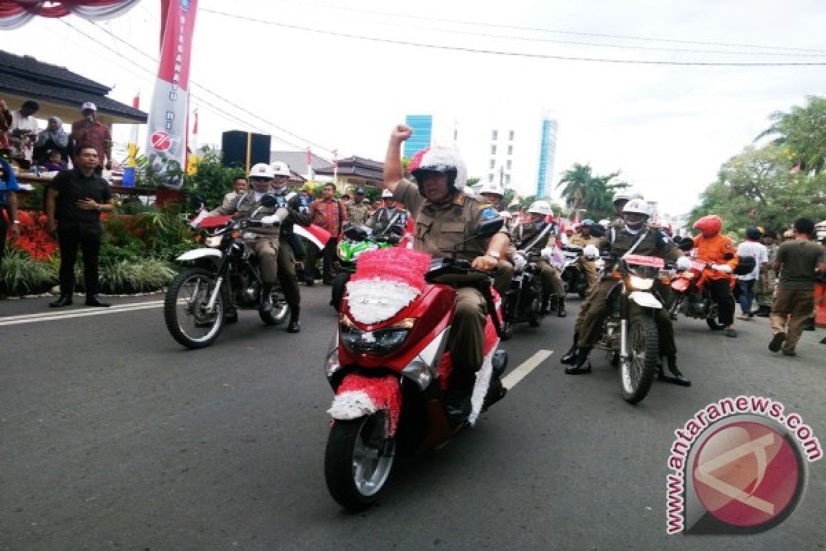 Wagub Babel Pimpin Karnaval Kendaraan Hias