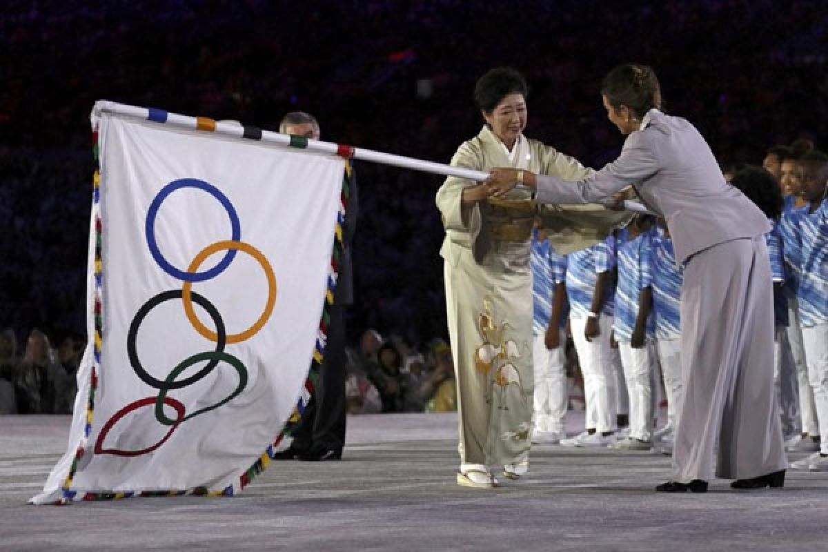 Bendera Olimpiade sudah sampai di Tokyo