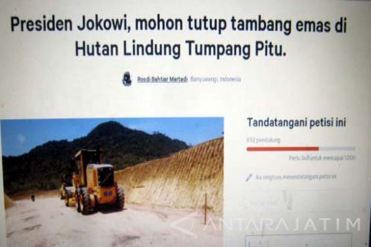 Aktivis Lingkungan Buat Petisi Tutup Tambang Emas Tumpang Pitu 