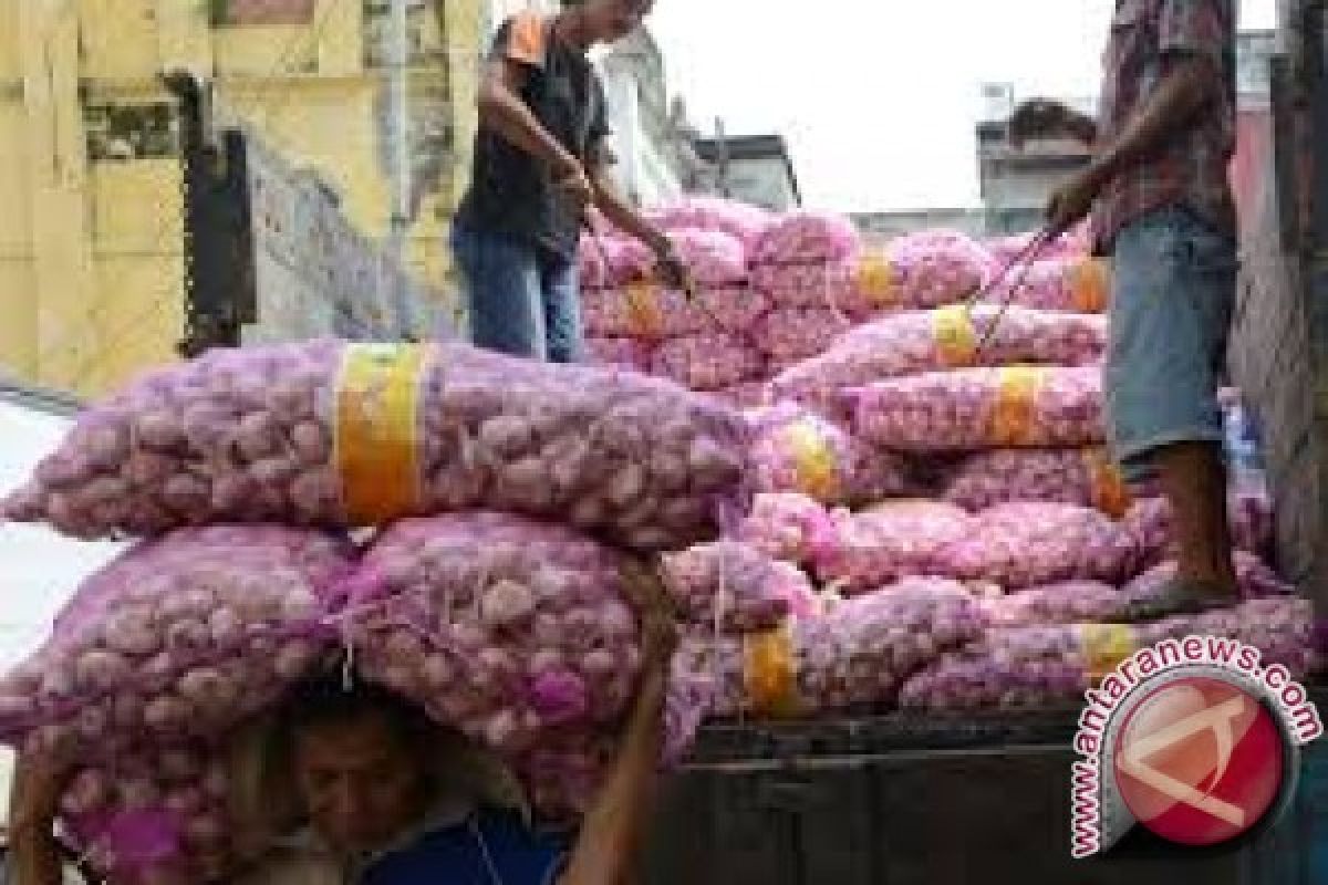 19 Ton Bawang Putih Tiba Di Palu 