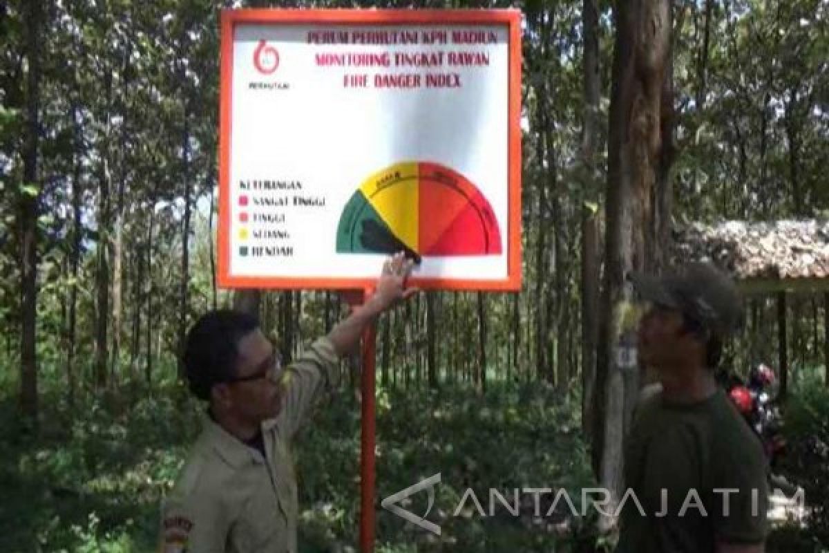 KPH Madiun Pasang Alat Indikator Kebakaran Hutan