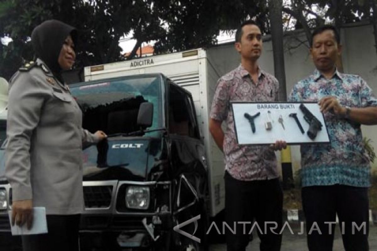 Polrestabes Surabaya Gagalkan Pencurian Mobil Boks