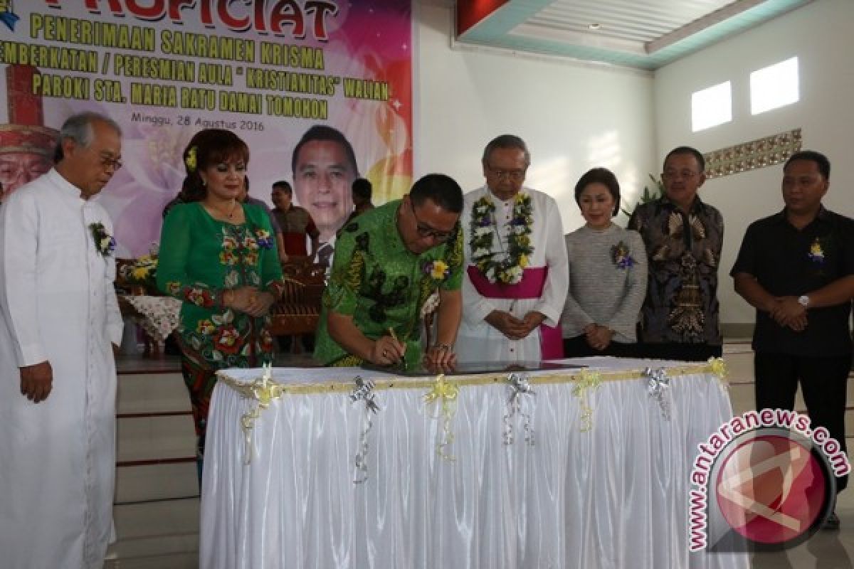 Wali Kota: Selesainya Aula Kristianitas Tanda Kebersamaan