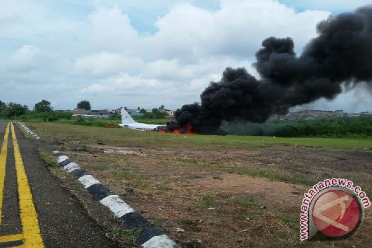 Bandara Jambi simulasi penanganan kecelakaan pesawat