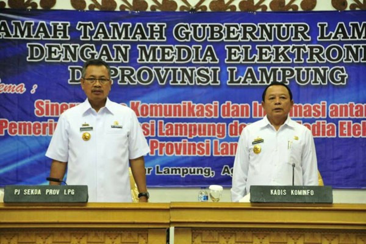 Sekdaprov Lampung: Media bagian penting jalannya pembangunan  