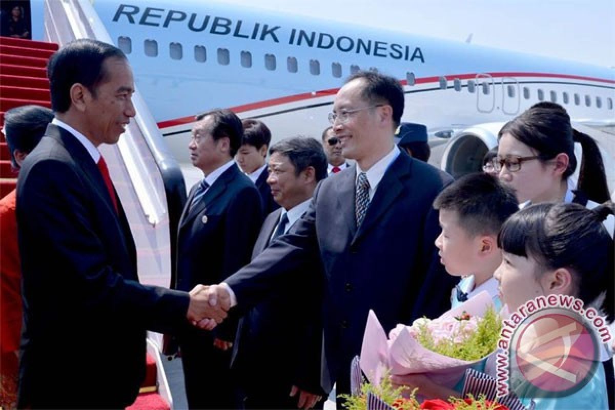 Presiden Jokowi tiba di Hangzhou