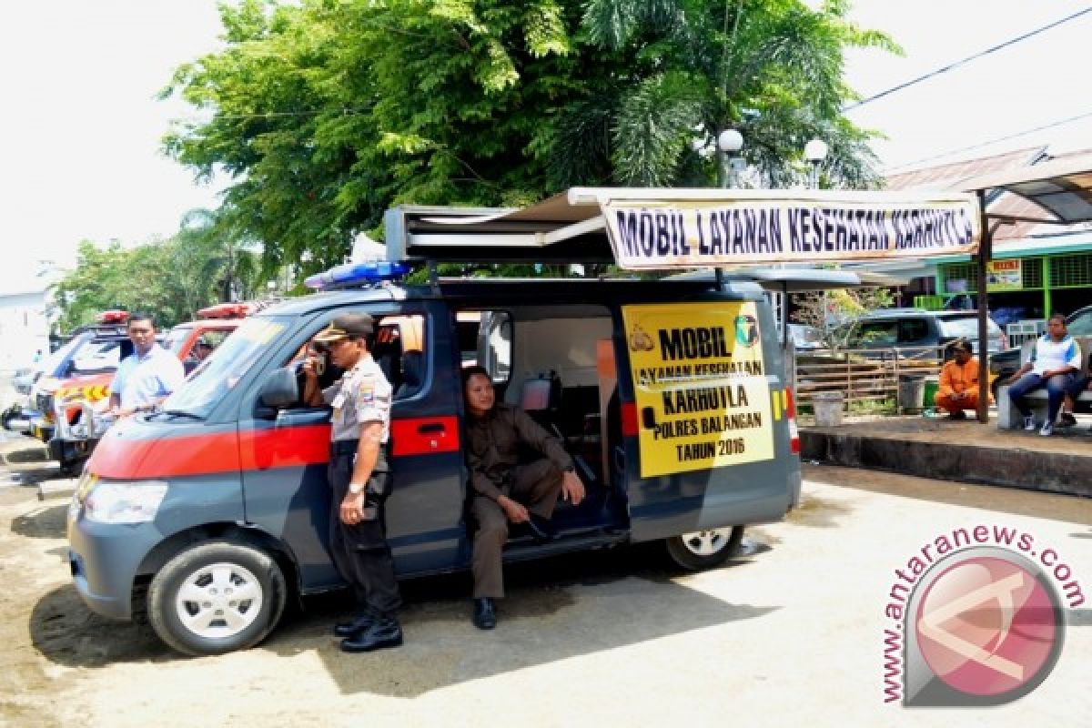 Polres Balangan Miliki Mobil Kesehatan Karhutla