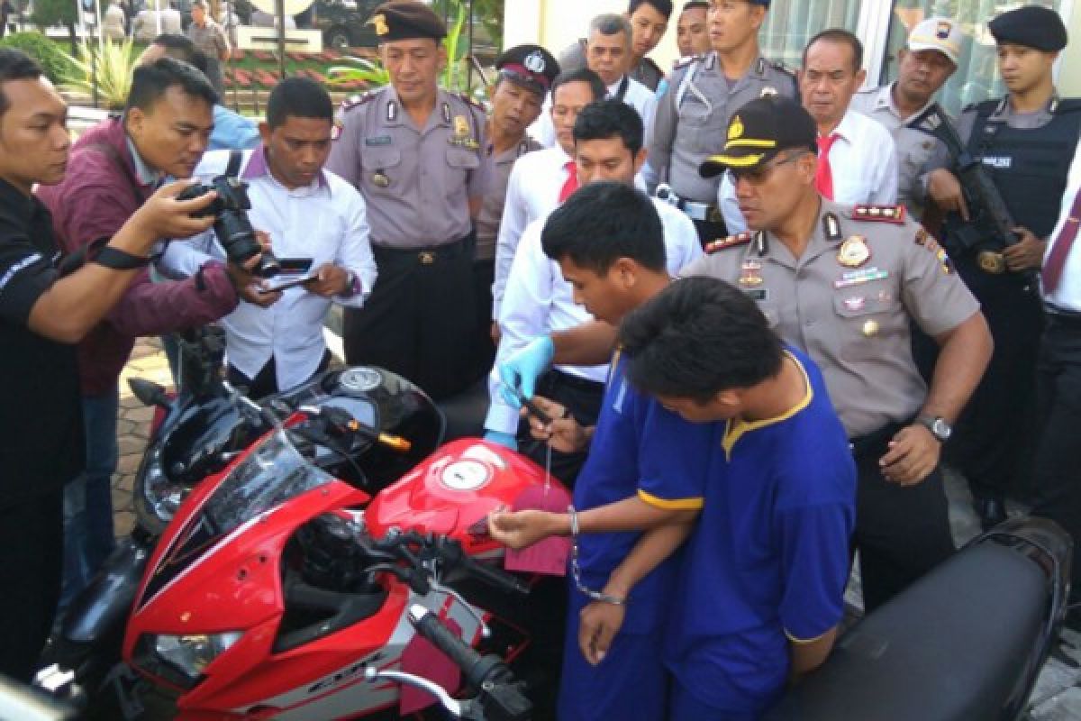 Kawanan Pencuri Motor Kelompok Lampung Diringkus di Pangandaran