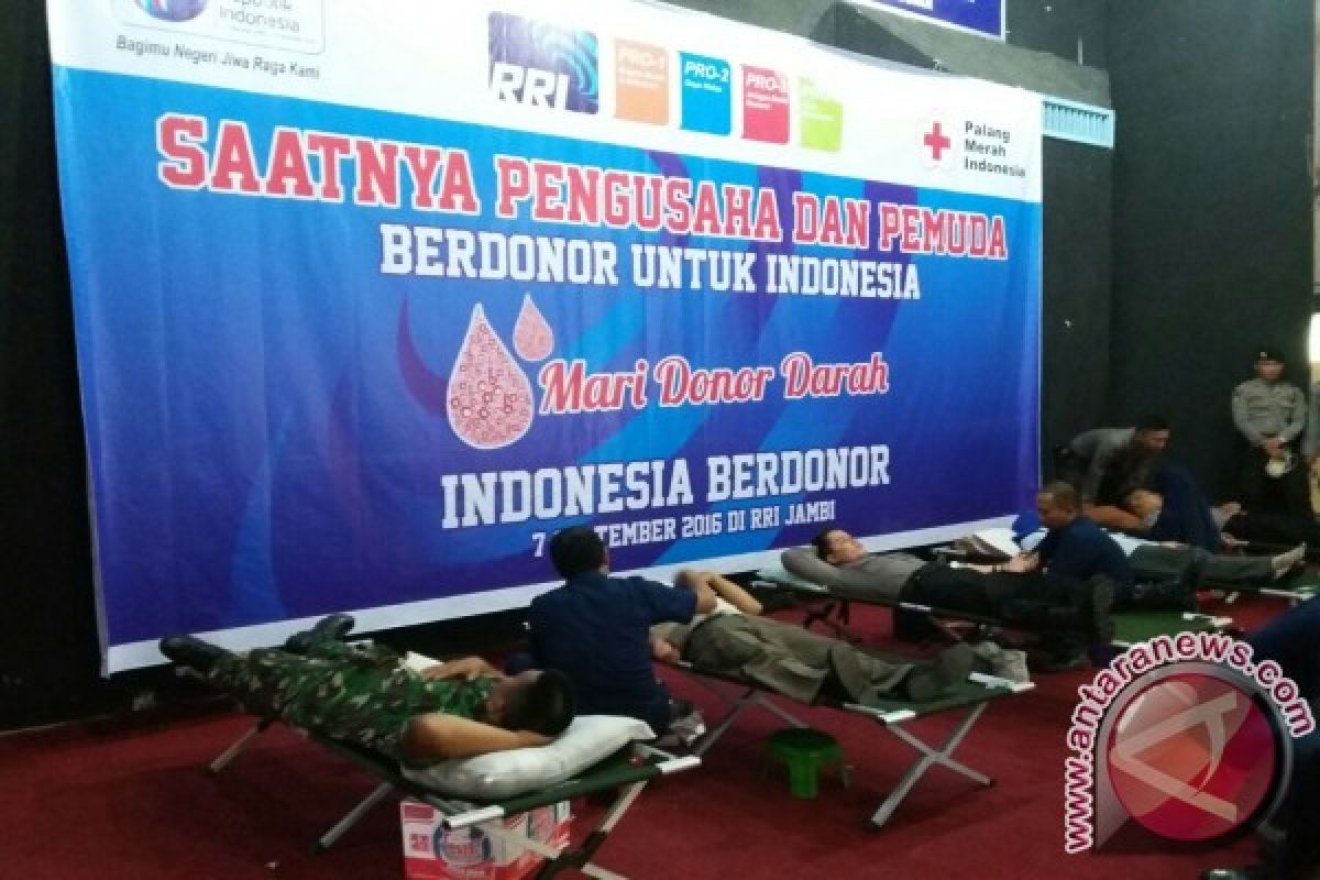 Ratusan warga Jambi ikuti Indonesia berdonor