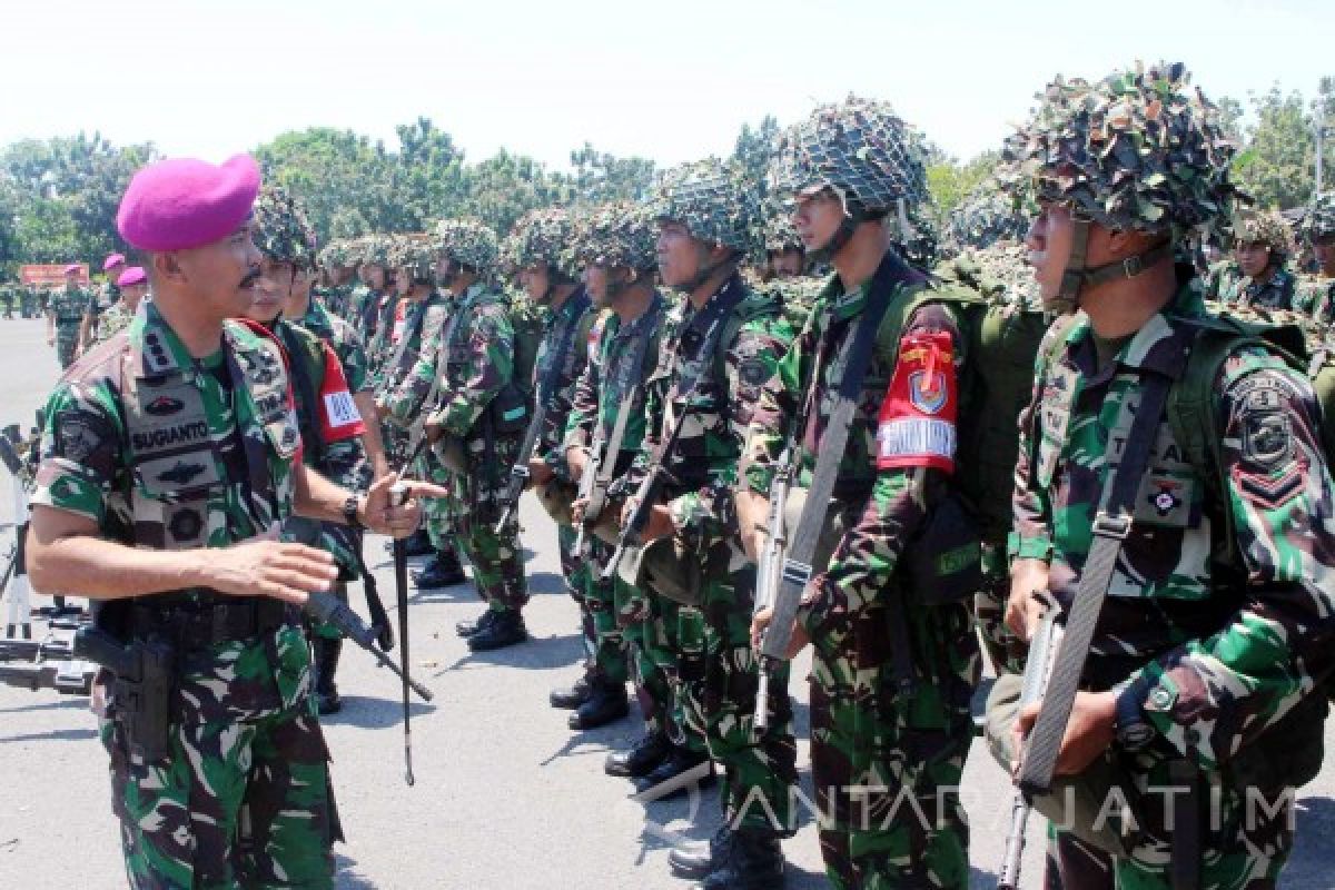 Brigif-1 Marinir Gelar Pasukan Kesiapan Latihan 