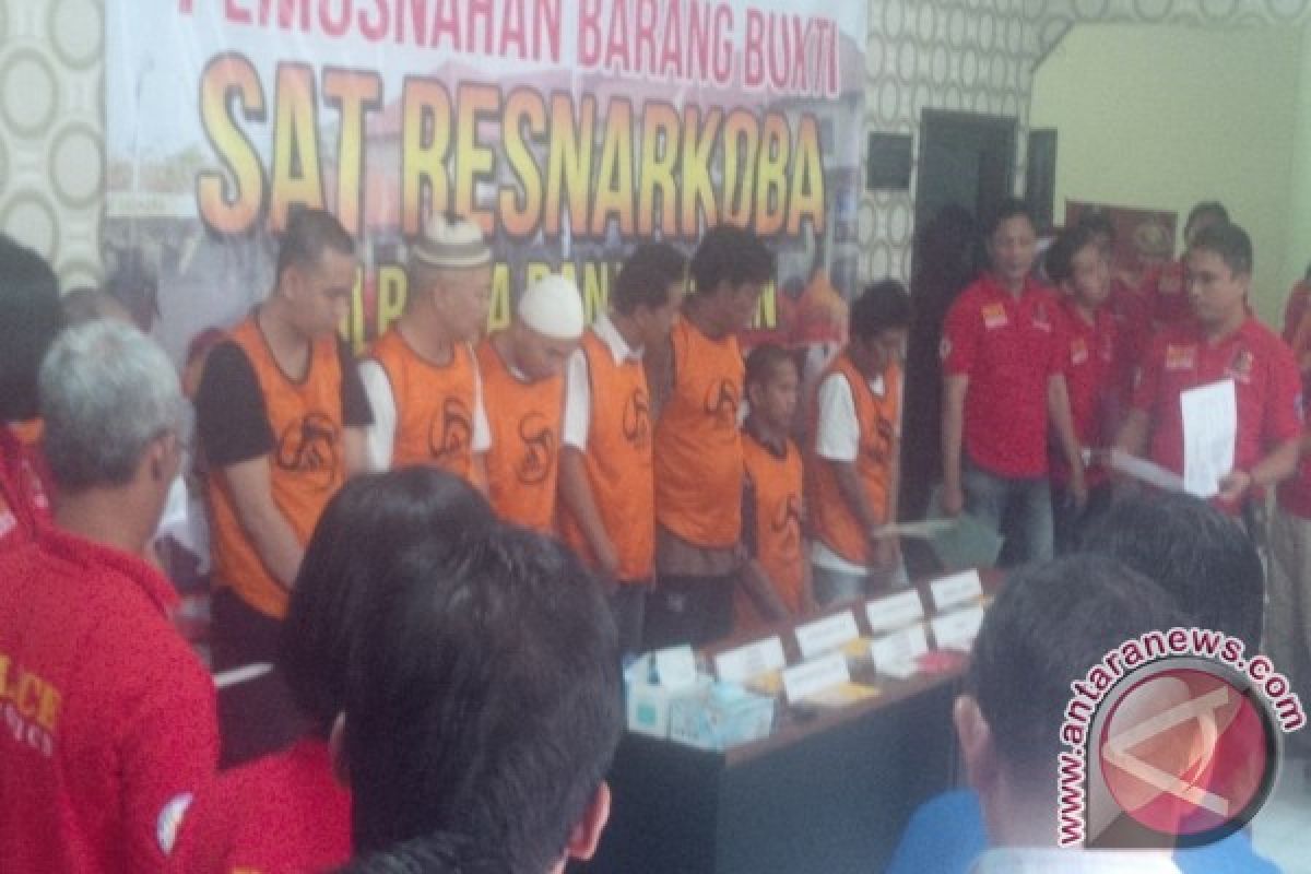 Polresta Banjarmasin Tangkap 14 Pelaku Narkotika 