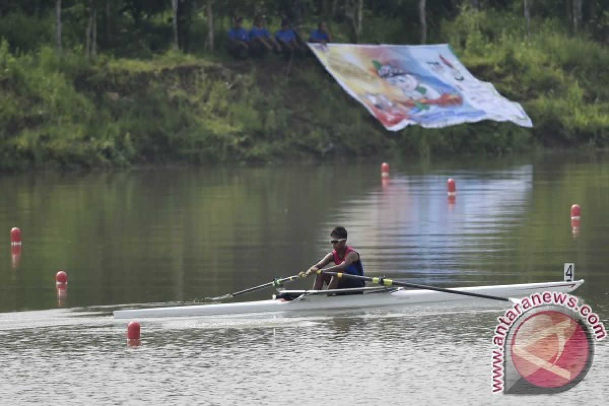 PON 2016 - Jabar raih dua emas dari rowing