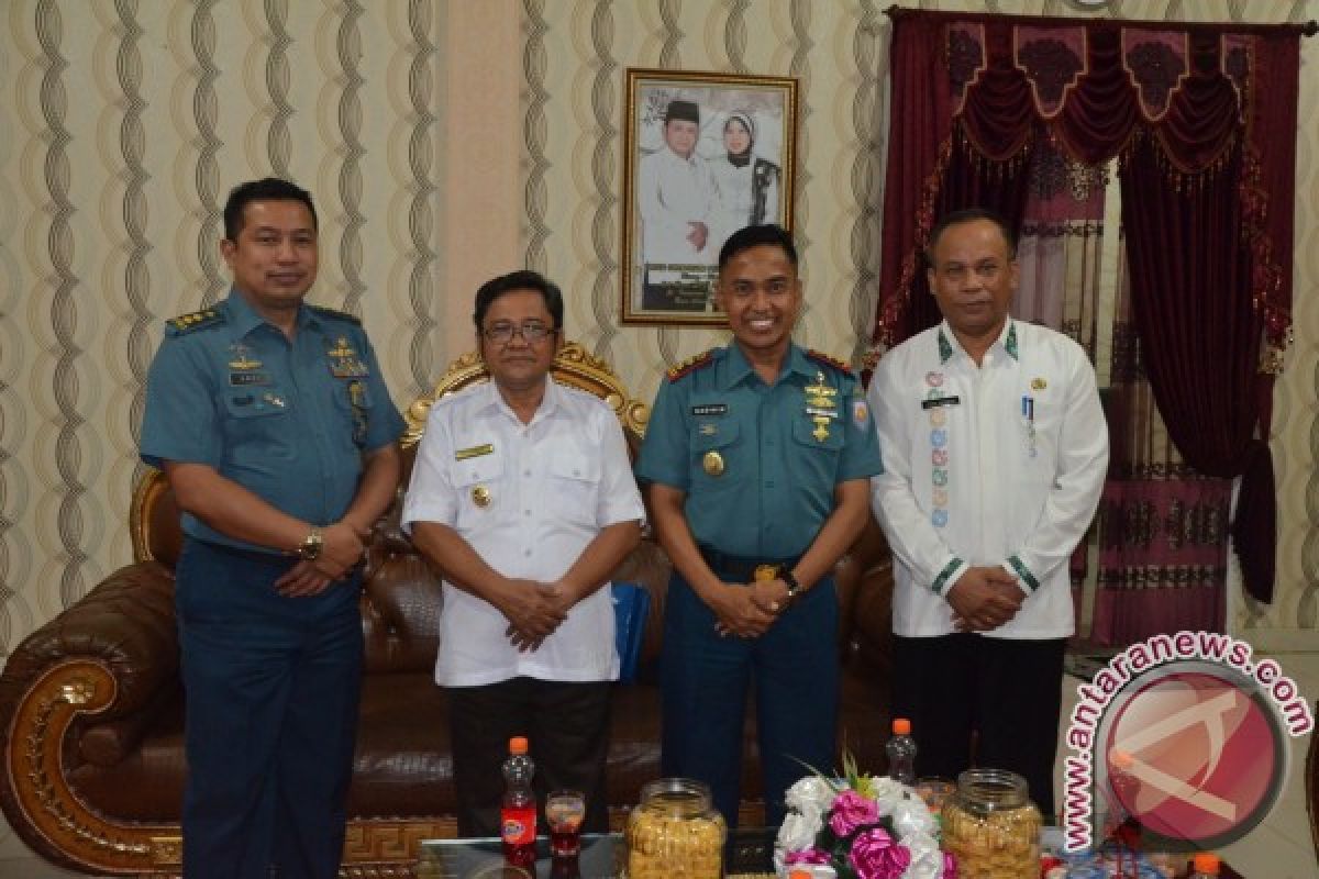 Pemkab Dukung Pembangunan Markas Lanal Gorontalo Utara 