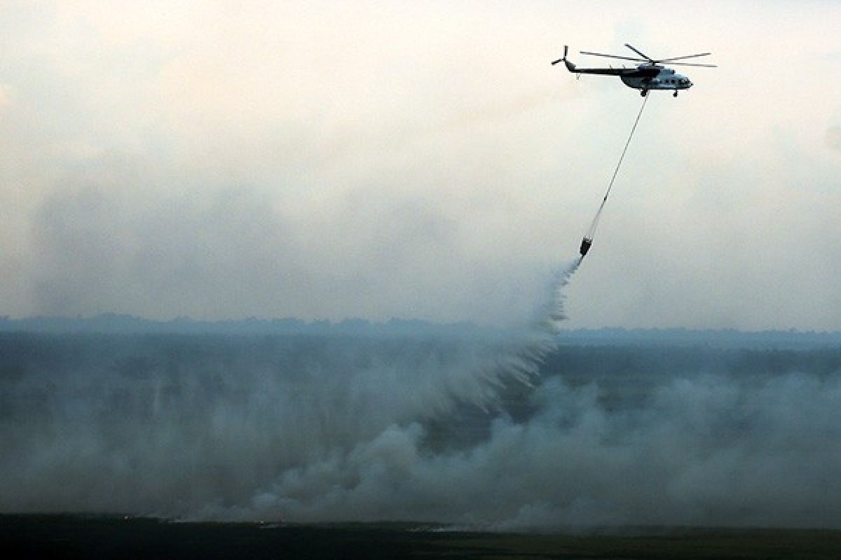 Pemprov Sumsel peroleh bantuan Helikopter pemadam kebakaran