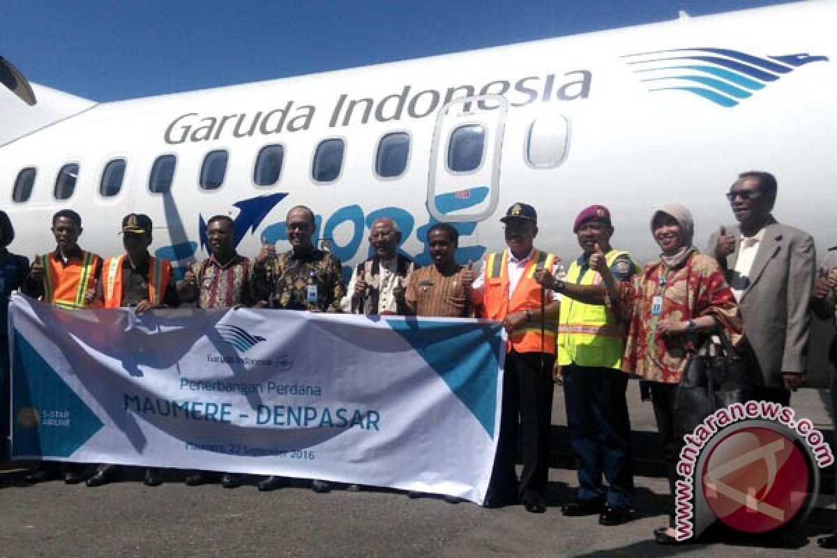Garuda Indonesia Resmikan Rute Baru Maumere-Denpasar
