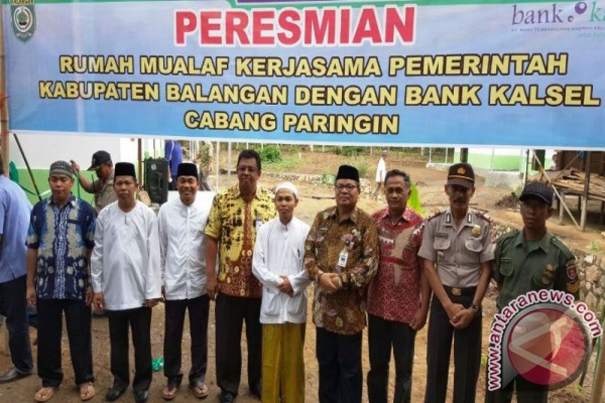 Pemerintah Dan Bank Kalsel Bangun Rumah Mualaf