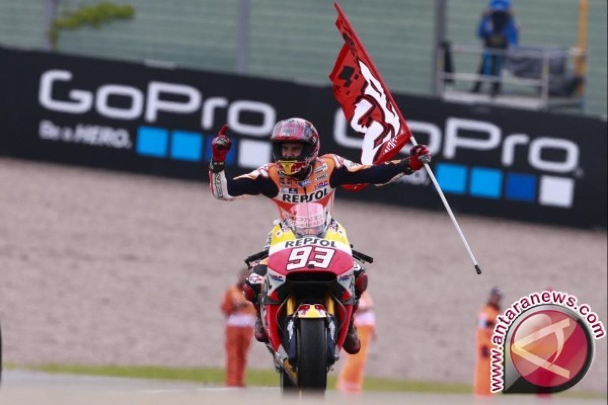 Marquez menangi MotoGP Aragon, duo Yamaha kedua ketiga