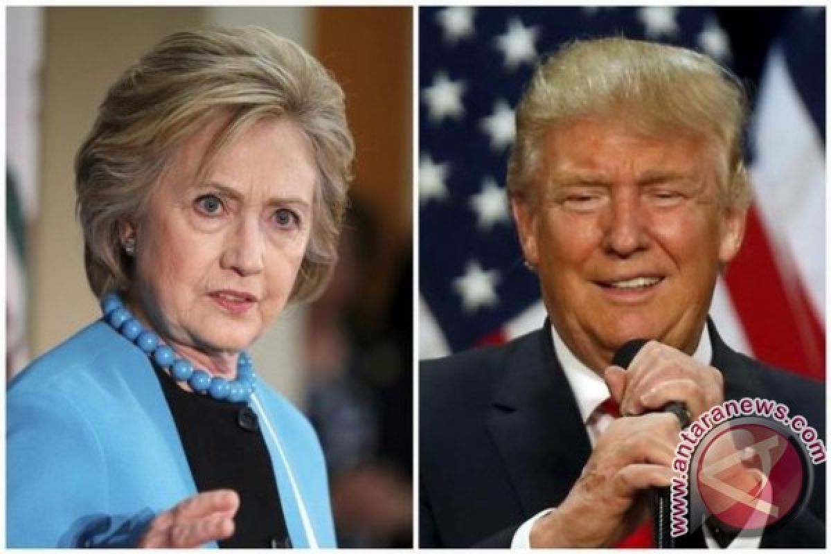 Hillary Clinton dan Donald Trump saling serang soal ras 