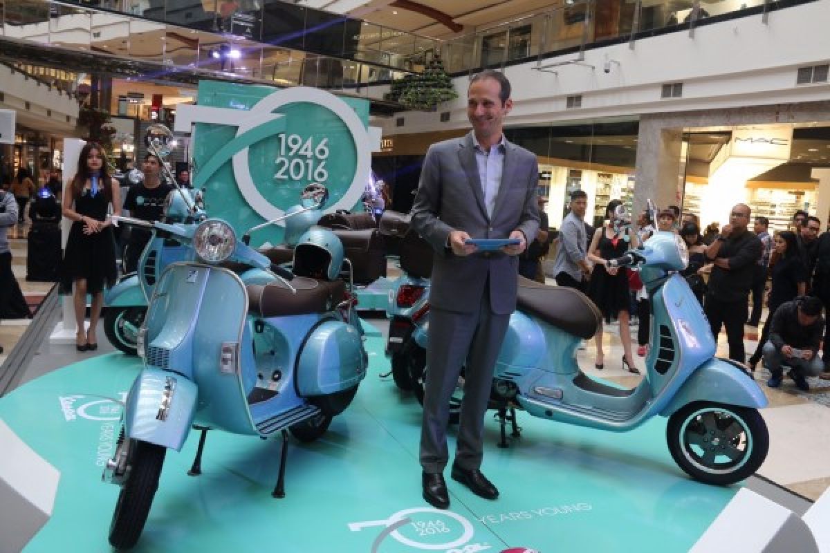 Vespa Settantesimo kini bisa dibeli di Indonesia