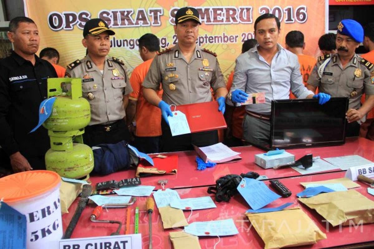 Polres Tulungagung Tangkap 12 Tersangka Operasi Sikat