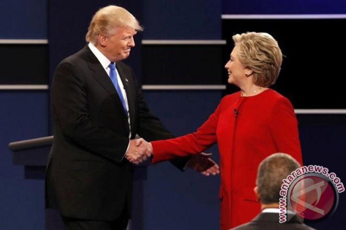 Rekor tercipta, debat Hillary-Trump disaksikan 84 juta pemirsa televisi AS