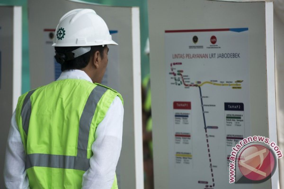 President Jokowi reviews Jabodetabek LRT project