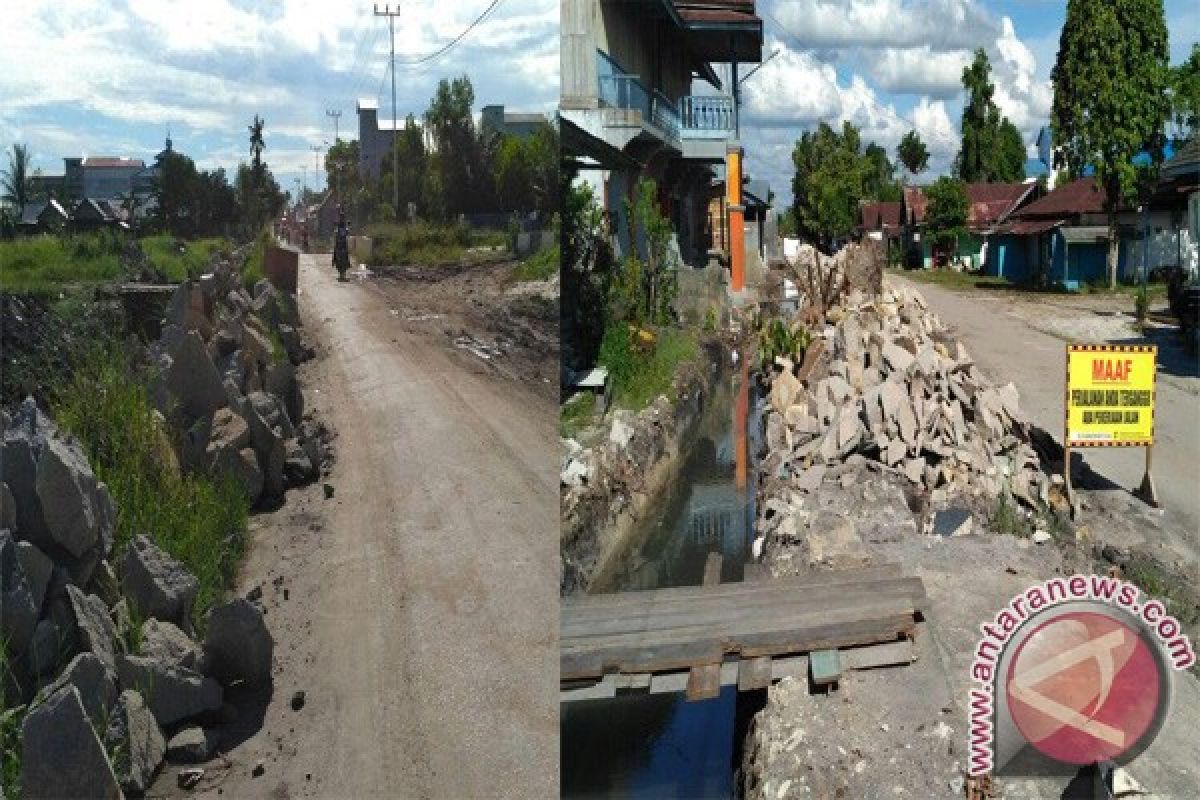 Ingkar Janji! Warga Pertanyakan Proyek Pelebaran Jalan Di Kelurahan Kereng Bangkirai