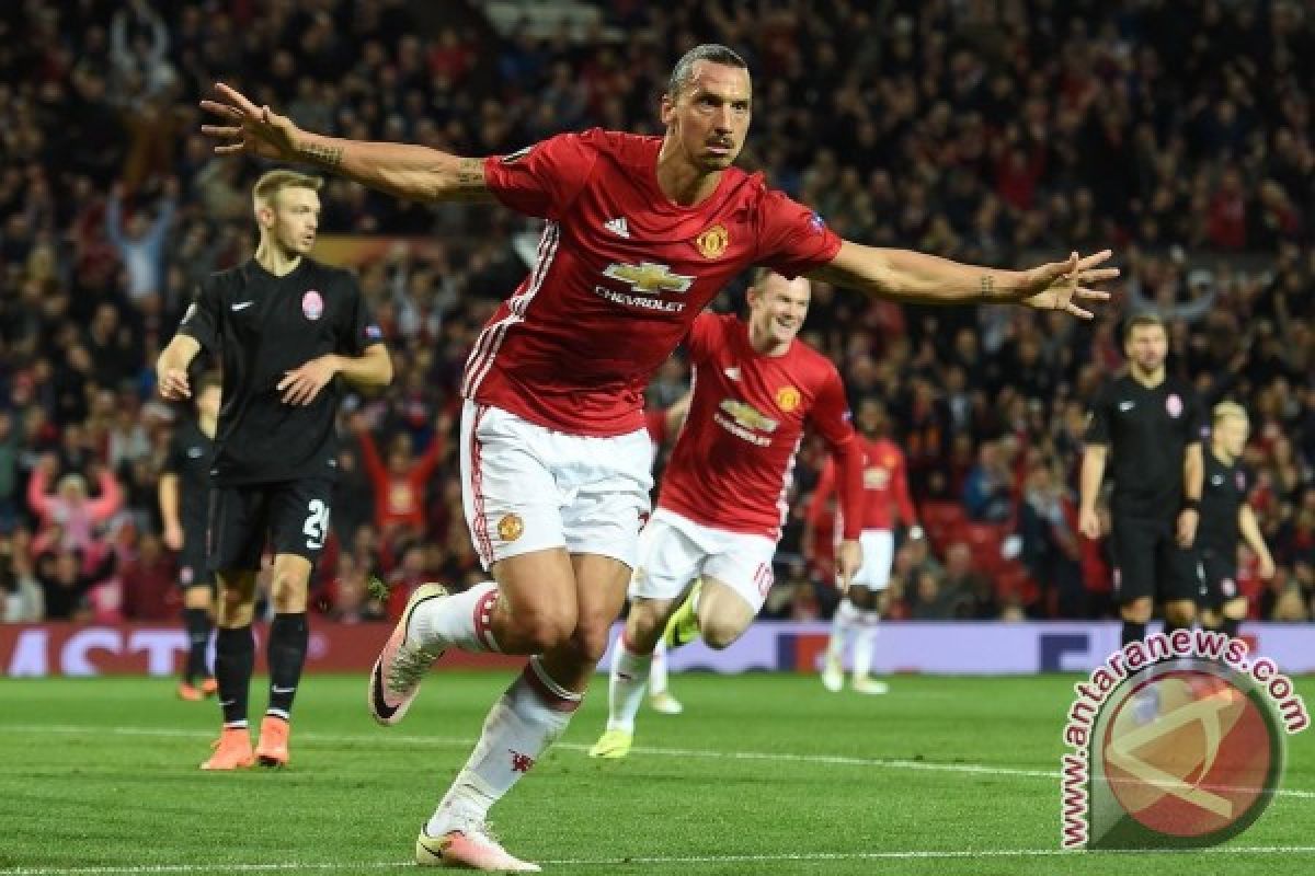 Manchester United kalahkan Zorya berkat gol Ibrahimovic