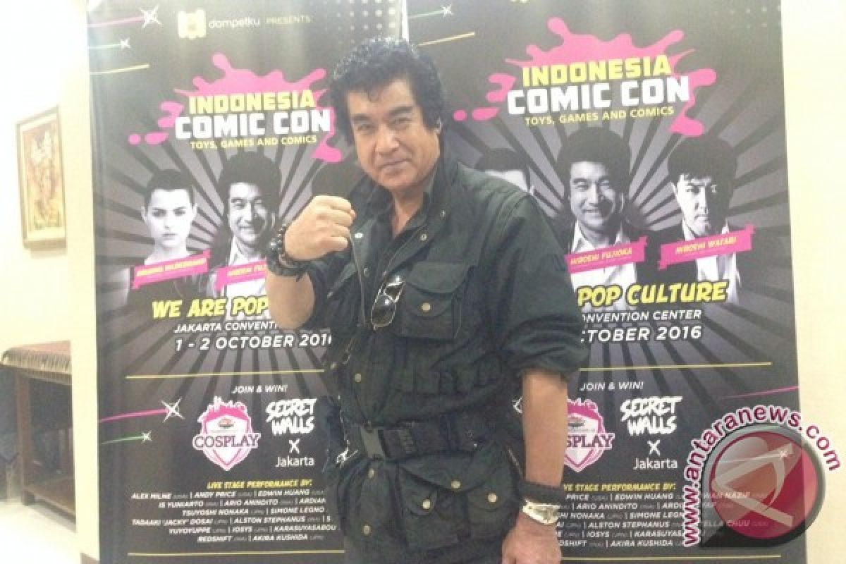 Hiroshi Fujioka terharu banyak penggemar Kamen Rider di Indonesia 