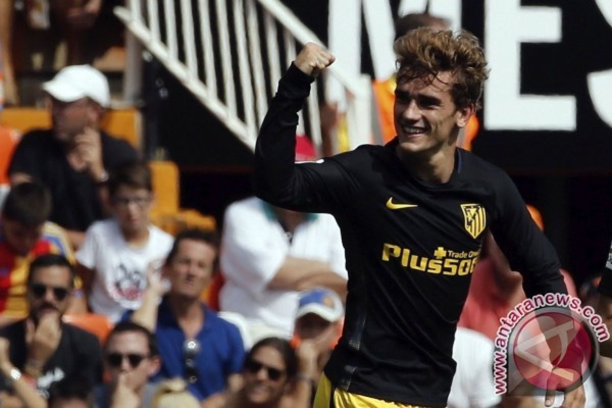 Antoine Griezmann cetak dua gol saat Atletico tundukkan Marseille