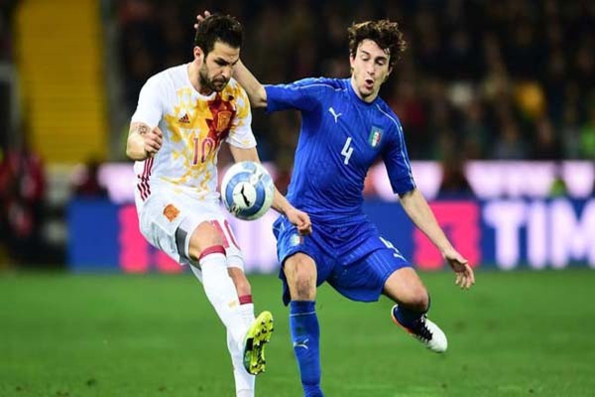 Italia ditahan imbang 1-1 oleh Spanyol