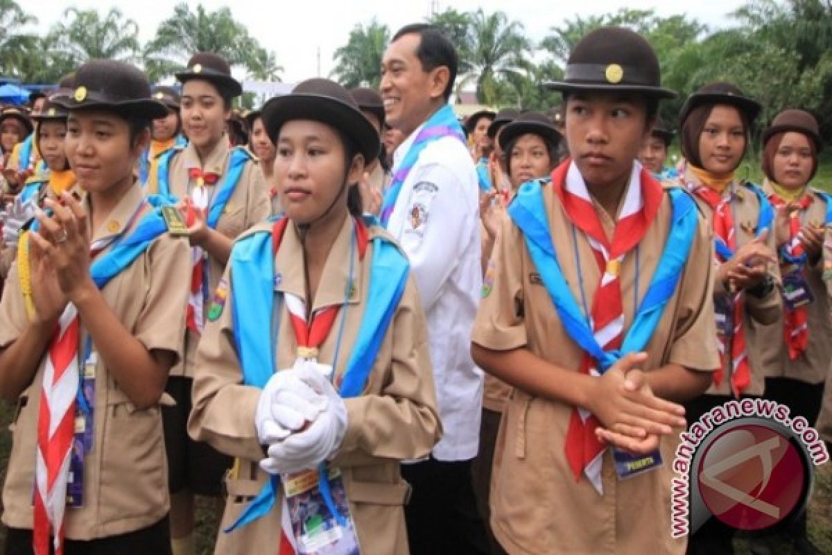 Bupati Simalungun Kunjungi Raimuna Kwartir Cabang