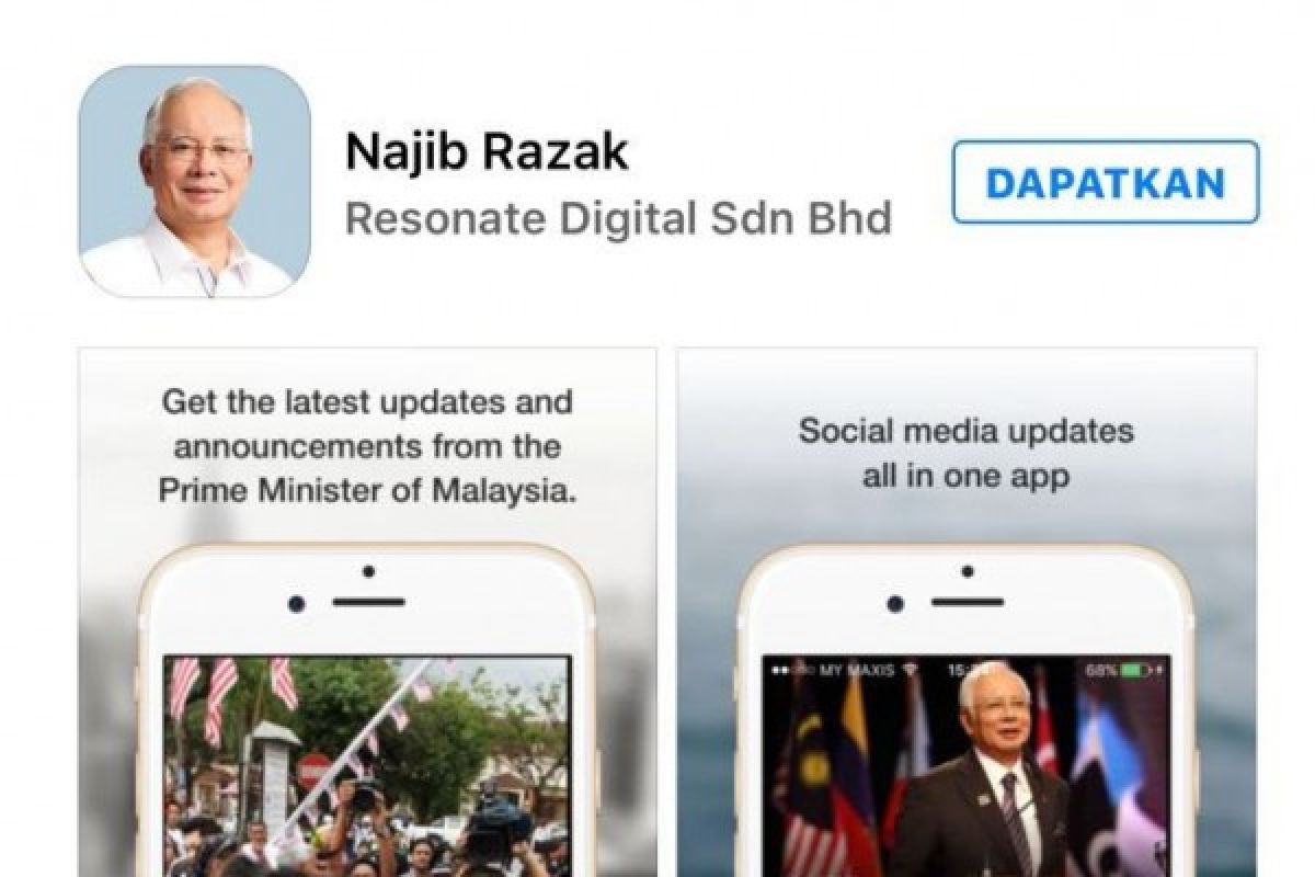 PM Najib Razak luncurkan aplikasi